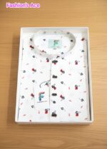 Printed cotton red leaf - Image 3