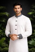 প্রিমিয়াম কটন এমব্রয়ডারি পান্জাবি