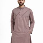 Badsha Signeture Embroidery { Ash colour }