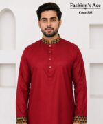 Maroon Cotton Embroidery ( Code 505)