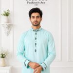 Sky Blue Cotton Embroidery [ Code 506 ]