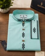 Sky Blue Cotton Embroidery [ Code 506 ] - Image 2