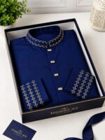Blue Cotton Embroidery {Code  507  } - Image 2