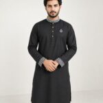 Code-602-Black Logo-সূতি এমব্রয়ডারি পান্জাবি