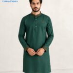 Code-603-Green Logo-সূতি এমব্রয়ডারি পান্জাবি