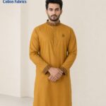 Code-604-Golden Logo-সূতি এমব্রয়ডারি পান্জাবি