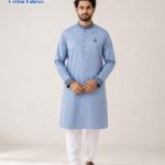 Code-605-Ash Logo-সূতি এমব্রয়ডারি পান্জাবি